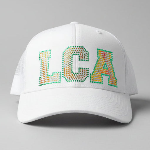 White LCA Bling Hat