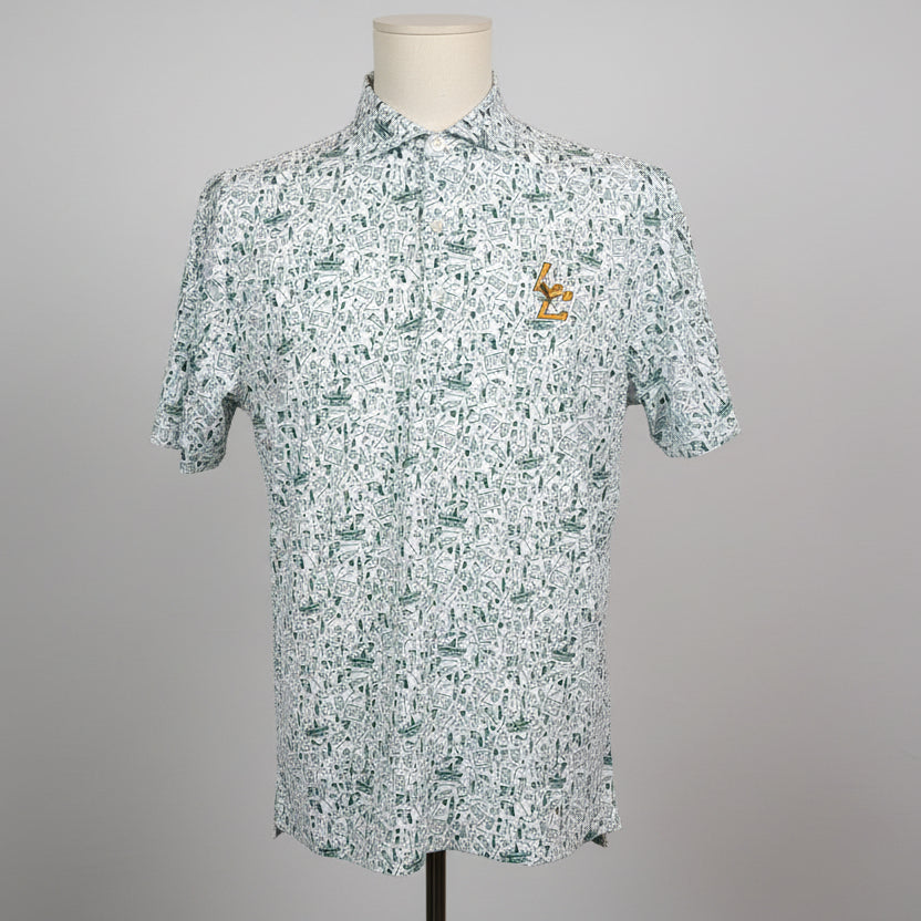 Mens Polo Johnnie-O - Hoop There It Is